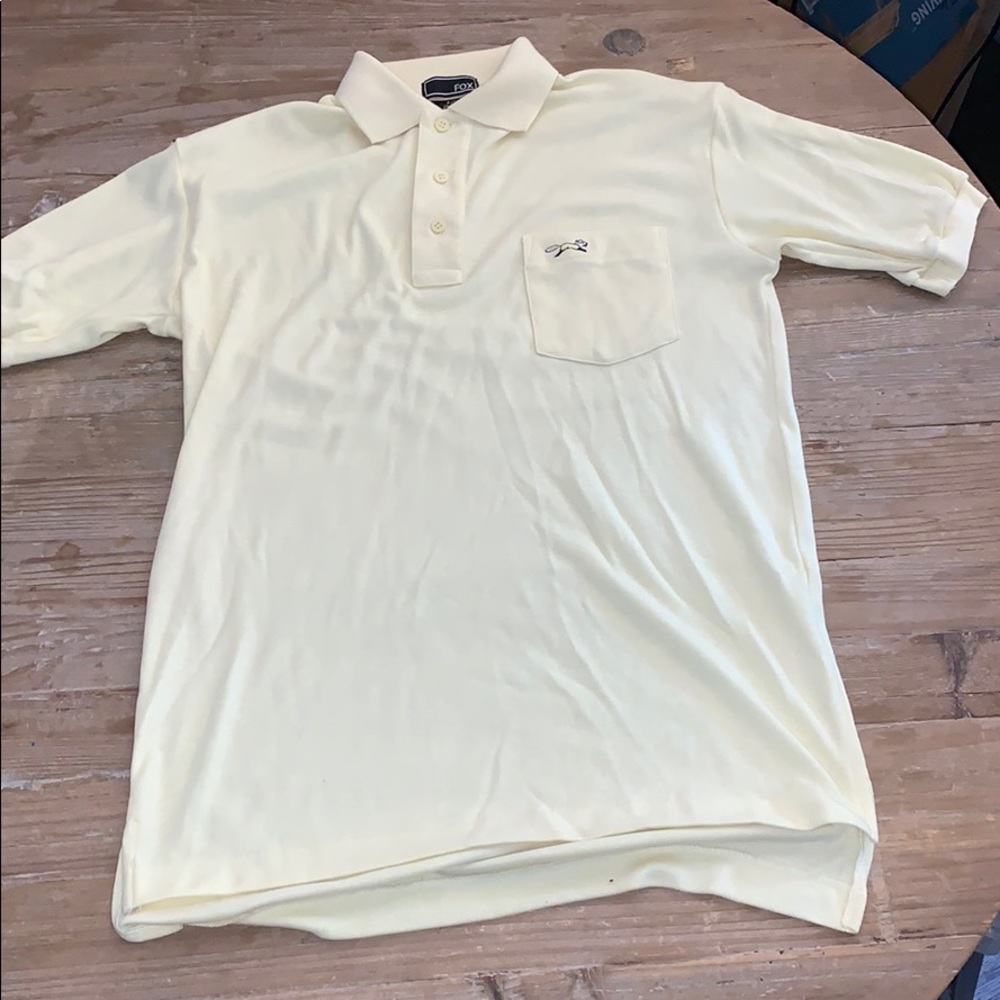 ♓️Yellow polo FOX used good condition spotless♓️